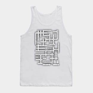 Bicycle Crossword Tank Top